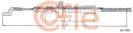 Трос ручника COF COFLE 10.7391