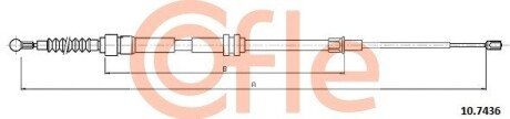Трос ручника COF COFLE 10.7436