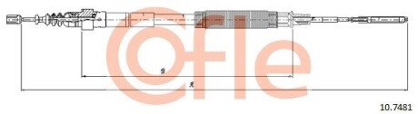 Трос ручника COF COFLE 10.7481