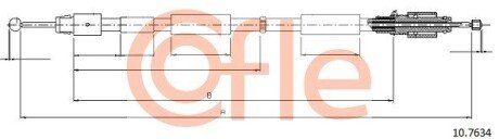 Трос ручника COF COFLE 10.7634