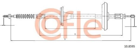 Трос ручника COF COFLE 10.8595