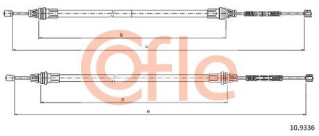 Трос ручника COF COFLE 10.9336