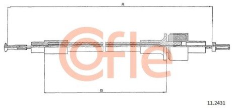 Трос зчеплення COF COFLE 11.2431