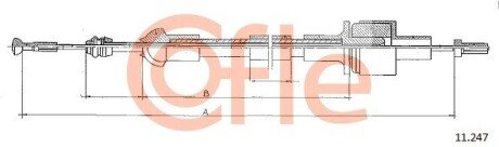 Трос зчеплення COF COFLE 11.247