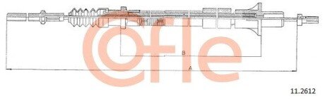 Трос зчеплення COF COFLE 11.2612