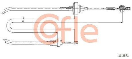 Трос зчеплення COF COFLE 11.2871