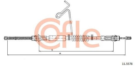 Трос ручника COF COFLE 11.5578