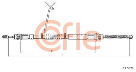 Трос ручника COF COFLE 11.5579