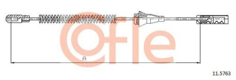 Трос ручника COF COFLE 11.5763