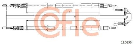 Трос ручника COF COFLE 11.5950