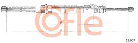 Трос ручника COF COFLE 11.607