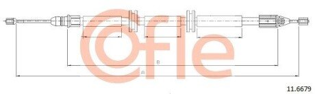 Трос ручника COF COFLE 11.6679