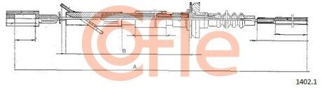 Трос зчеплення COF COFLE 1402.1