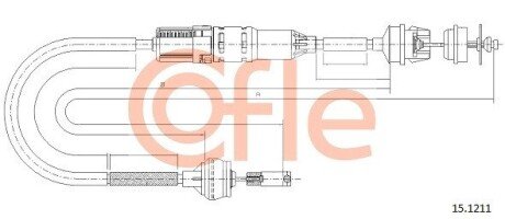 Трос зчеплення COF COFLE 15.1211