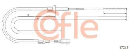 Трос зчеплення COF COFLE 1702.9