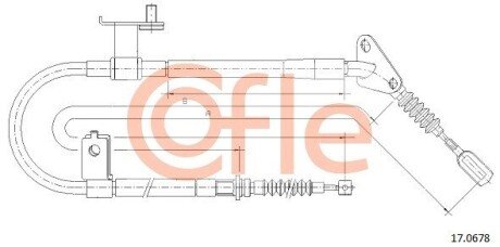 Трос COFLE 170678