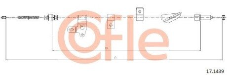 Трос ручника COF COFLE 17.1439