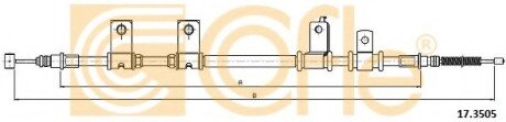 Трос ручника COF COFLE 17.3505