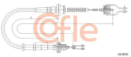 Трос зчеплення COF COFLE 18.0035