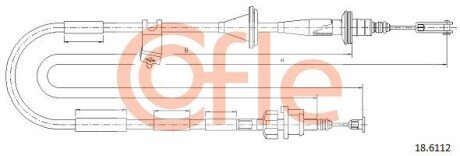 Трос зчеплення COF COFLE 18.6112