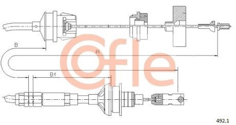 Трос зчеплення COF COFLE 492.1