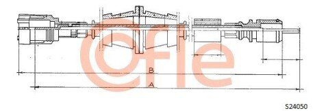 Трос спідометра COF COFLE S24050