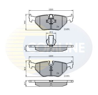 - Гальмівні колодки до дисків COMLINE CBP01011