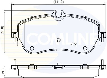 - Гальмівні колодки до дисків COMLINE CBP02387