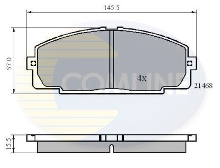 - Гальмівні колодки до дисків COMLINE CBP0459