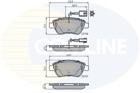 - Гальмівні колодки до дисків COMLINE CBP11037