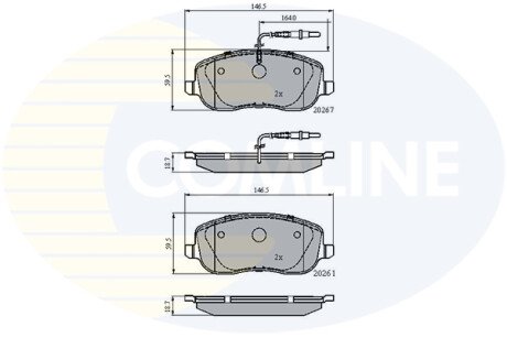 - Гальмівні колодки до дисків COMLINE CBP11158