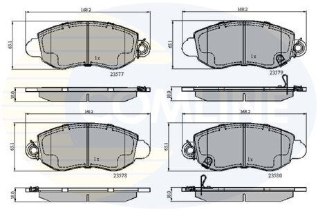 - Гальмівні колодки до дисків COMLINE CBP31108