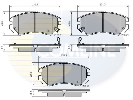 - Гальмівні колодки до дисків COMLINE CBP31196