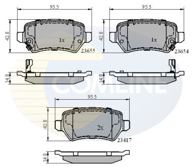 - Гальмівні колодки до дисків COMLINE CBP31551