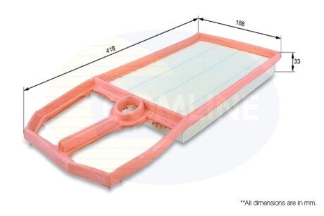 - Фільтр повітря (аналогWA6373/LX571/1) COMLINE EAF124