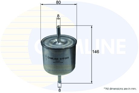 - Фільтр палива (аналогWF8069/KL61) COMLINE EFF009