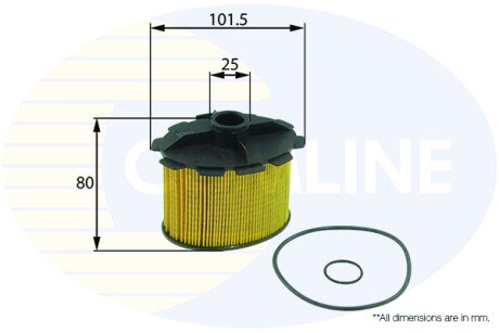 - Фільтр палива (аналогWF8177/KX84D) COMLINE EFF071