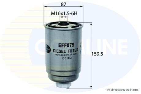 - Фільтр палива (аналогWF8238/KC80) COMLINE EFF079