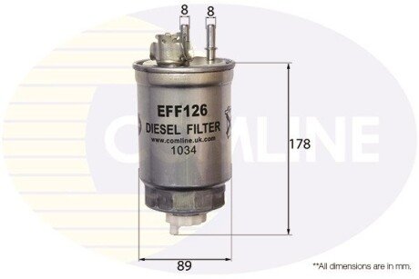 Фільтр палива (аналог WF8262) COMLINE EFF126