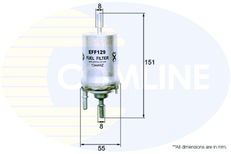 - Фільтр палива (аналогWF8311/KL156/1) COMLINE EFF129