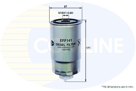 - Фільтр палива (аналогWF8318/KC195) COMLINE EFF141