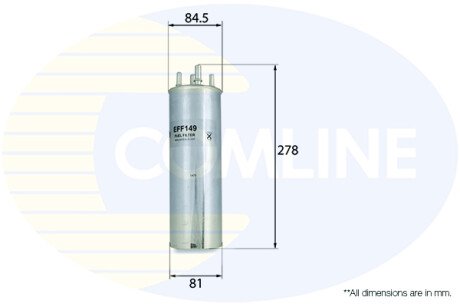 - Фільтр палива (аналогWF8358/KL229/4) COMLINE EFF149