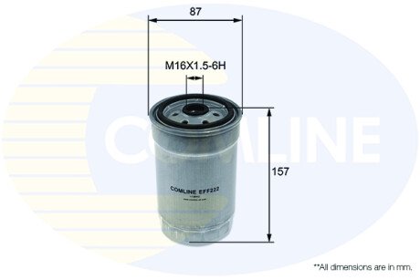 - Фільтр палива (аналогWF8404/KC101/1) COMLINE EFF222