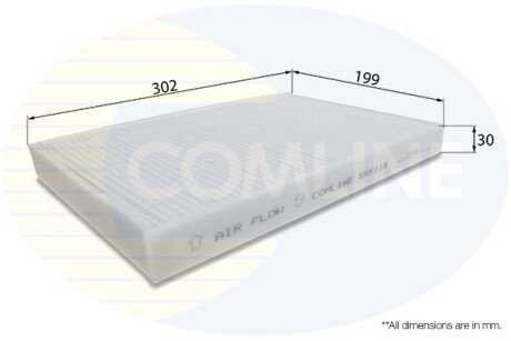 - Фільтр салону (аналогWP6828/LA75) COMLINE EKF119