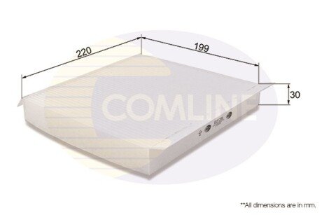 - Фільтр салону (аналогWP9104/LA119) COMLINE EKF206