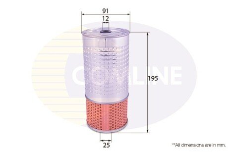 - Фільтр оливи (аналогWL7001/OX78D) COMLINE EOF129