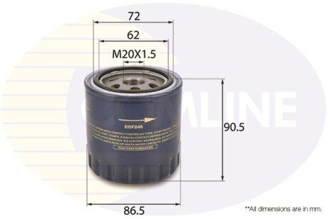 Фільтр оливи COMLINE EOF246