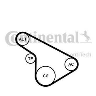 Комплект ГРМ CONTINENTAL Contitech 5PK1212K1