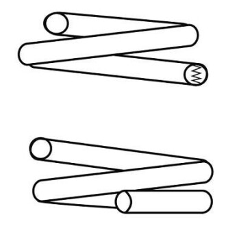 Пружина підвіски передня (кратно 2) CITROEN C4 1.4 16V (04-11) CS Germany 14870460