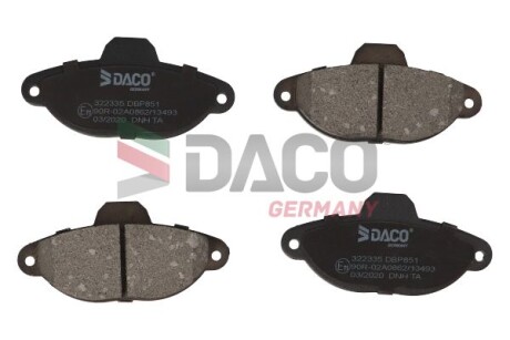 Колодки гальмівні Daco DACO Germany 322335